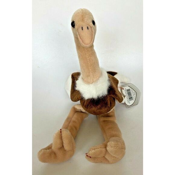 1997 Ty Beanie Baby "Stretch" Retired Ostrich BB6 - Picture 1 of 3